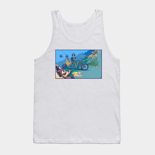 Tandem Ride Tank Top by OBSUART